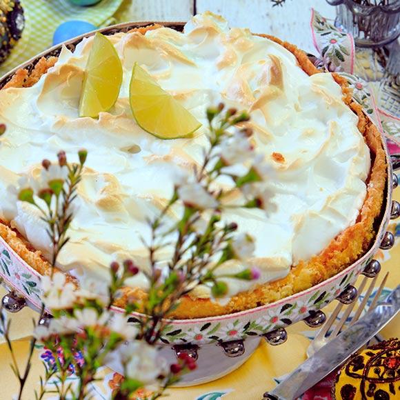 Key lime pie med marängtäcke