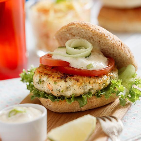 Fiskburgare med chutneydressing