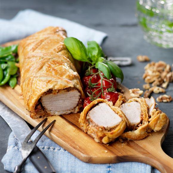 Festlig fläskkarré i frasig smördeg