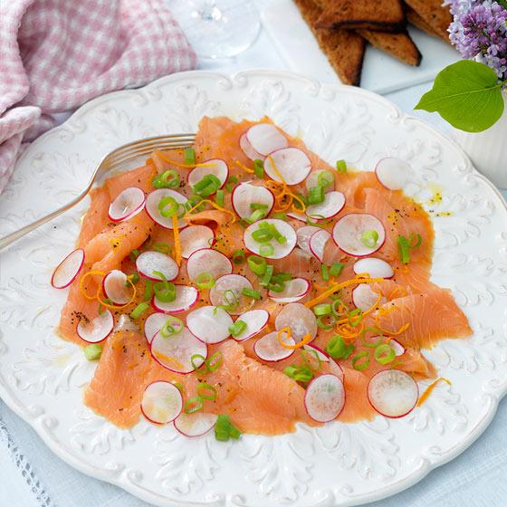 Apelsinmarinerad lax