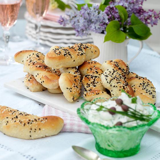 Små yoghurtbaguetter