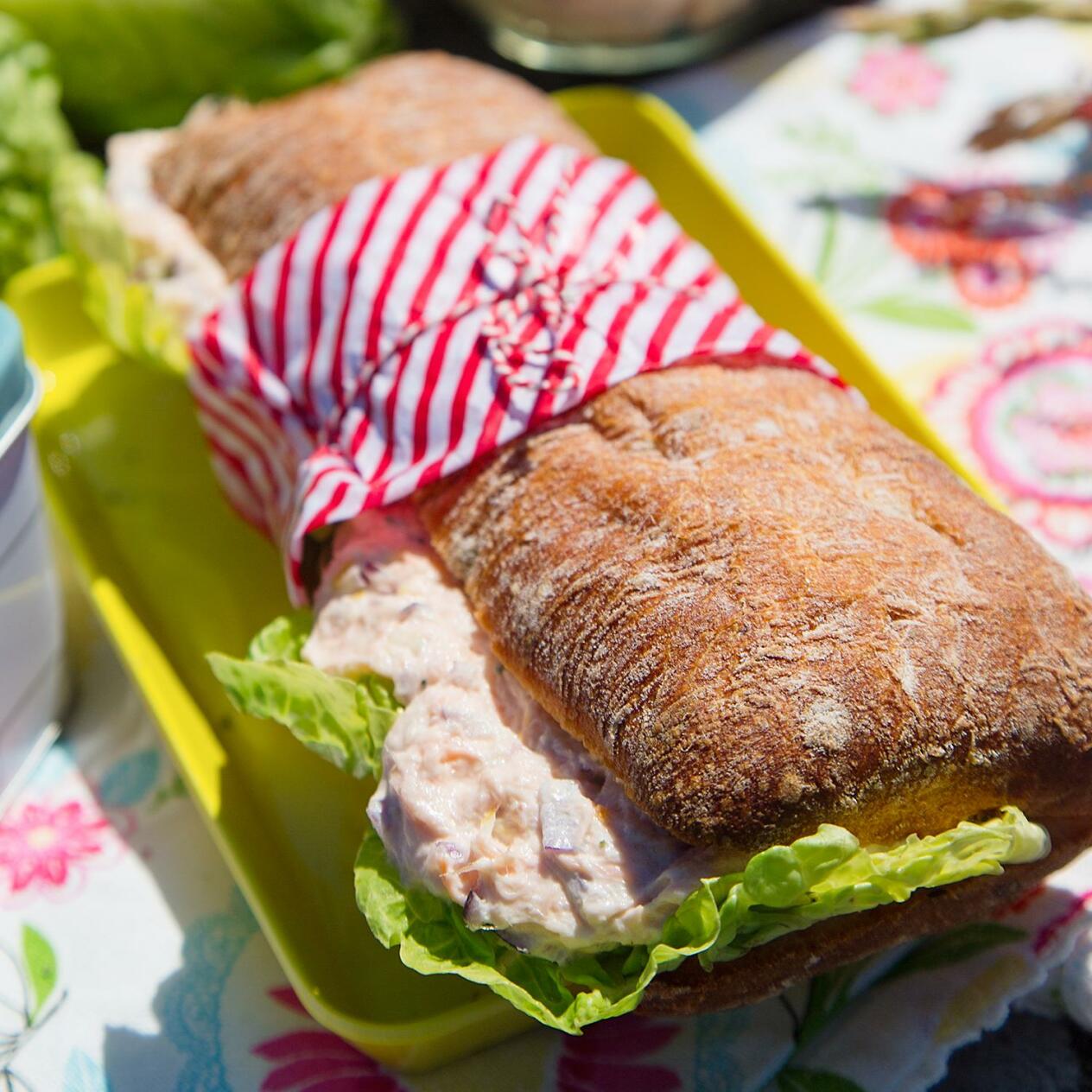 Ciabatta med laxrilette