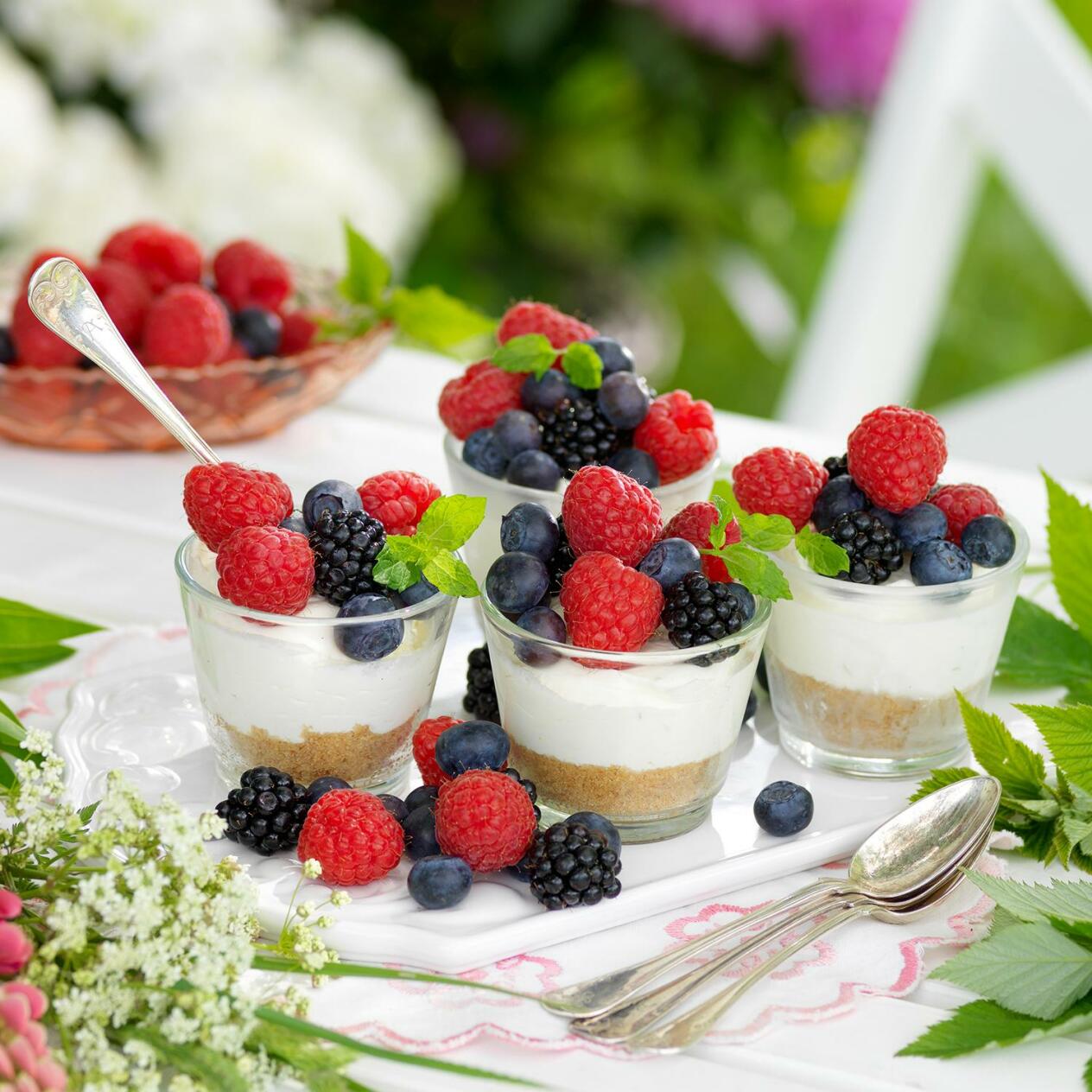 Cheesecake i portionsformar