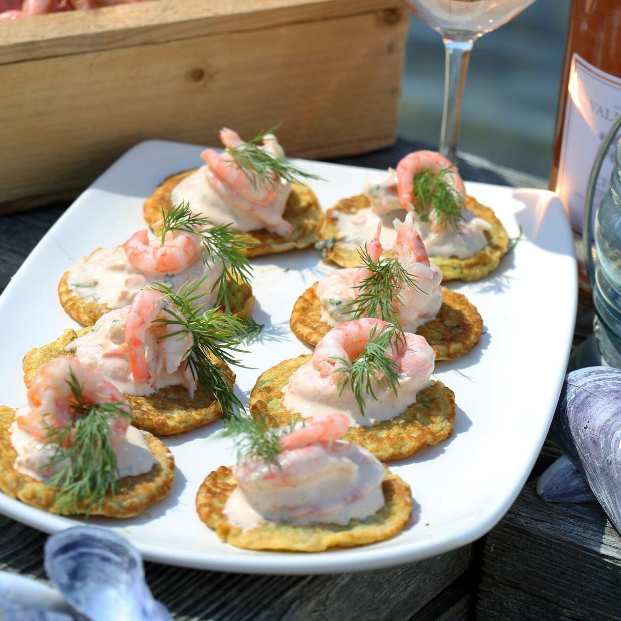 Avokadoplättar med räkröra