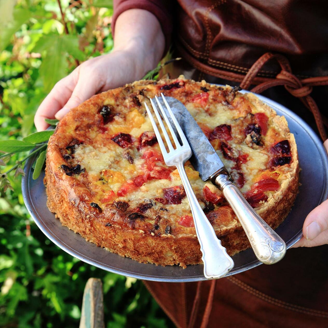 Kantarellpaj med betor