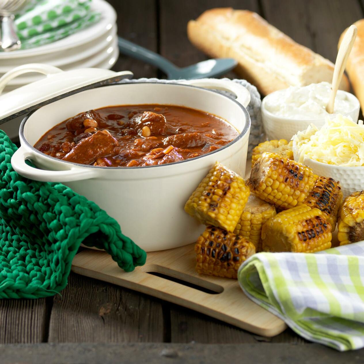 Chili con carne-gryta