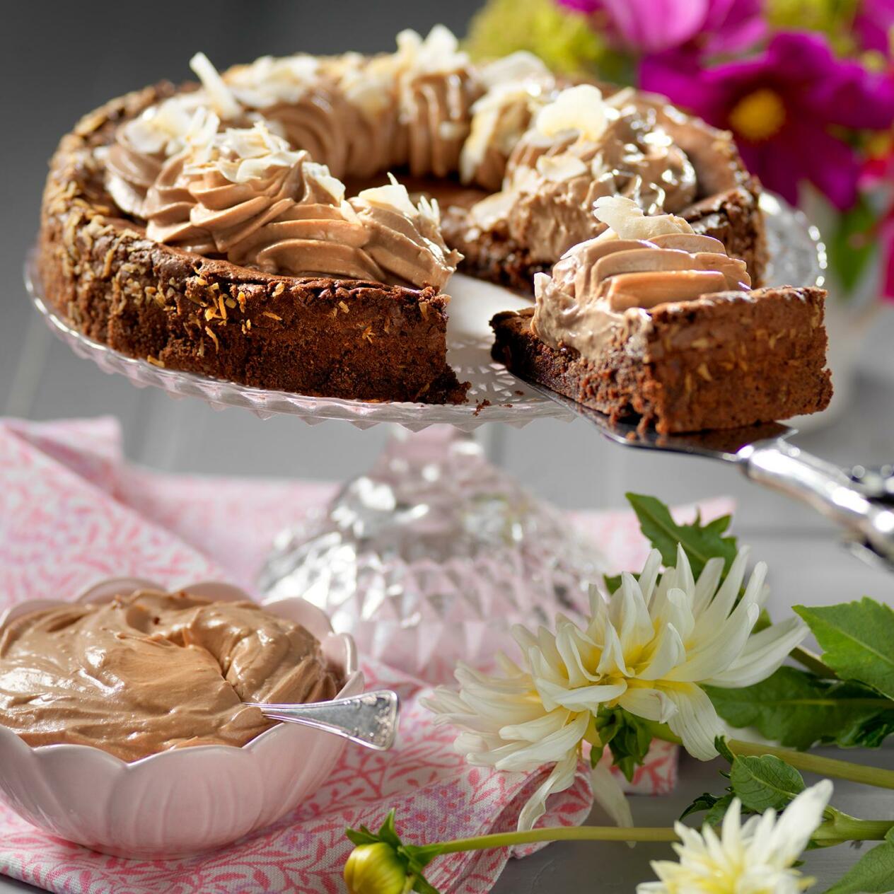 Kladdkaka med Nutellafrosting