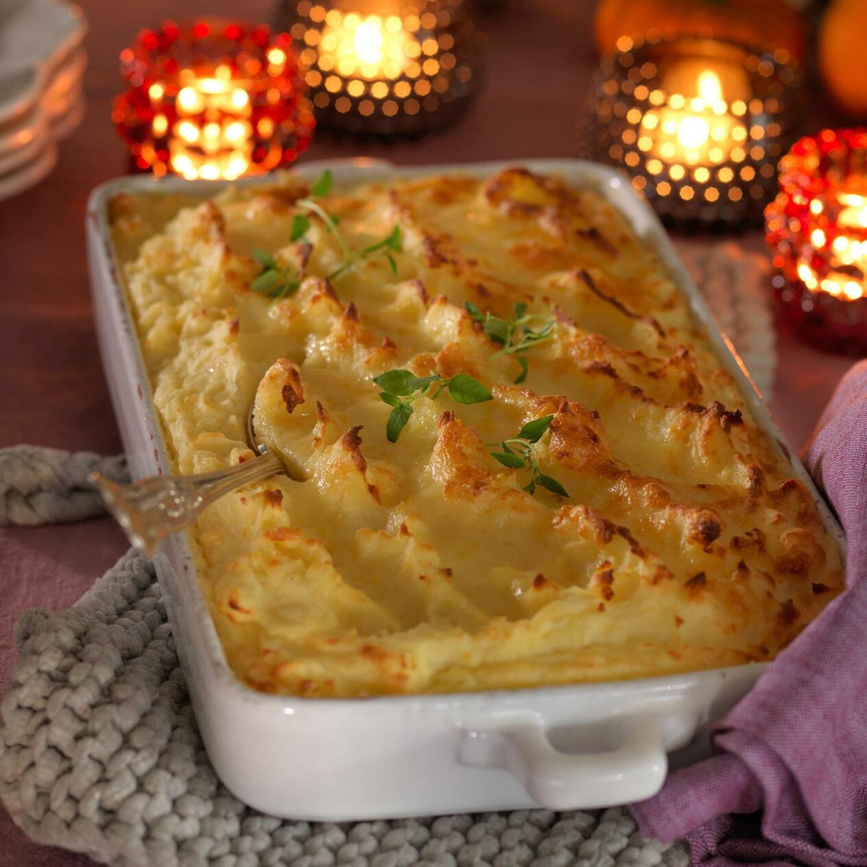 Gratinerat potatismos