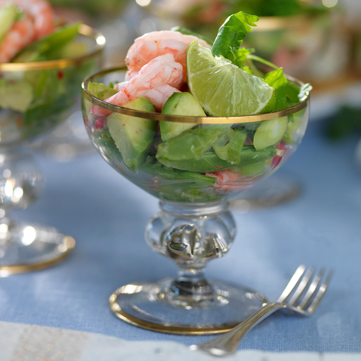 Avokado- och räkcocktail