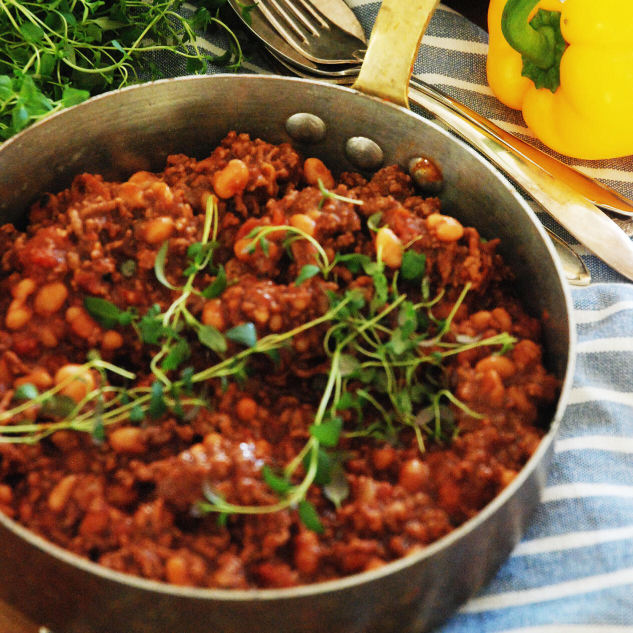 Chili con carne med mörk choklad