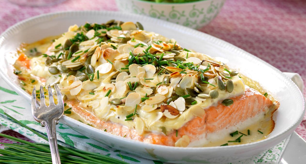 Honungsbakad laxfilé