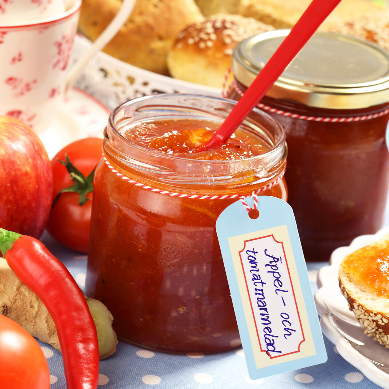 Äppel- och tomatmarmelad