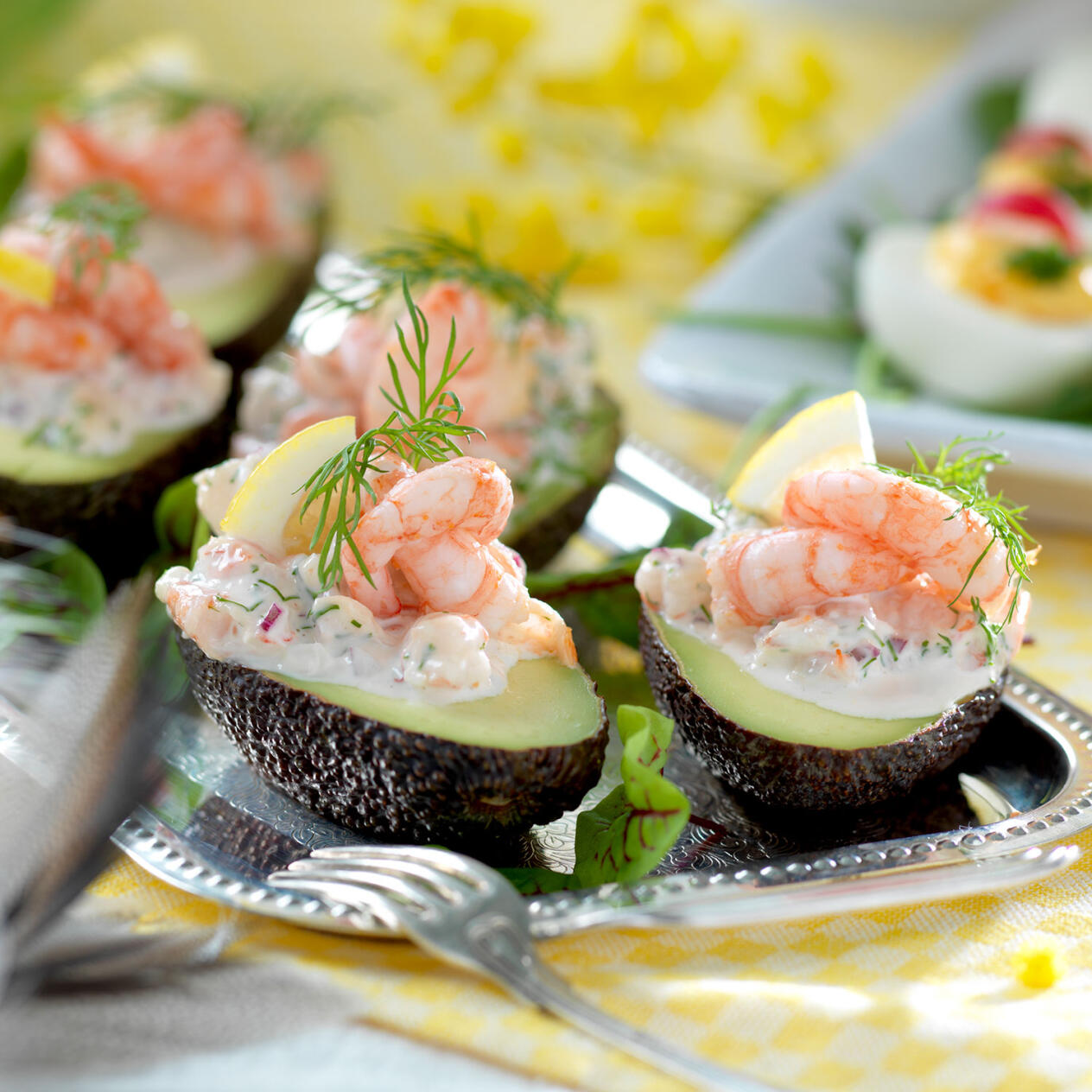 Avokado med räkröra