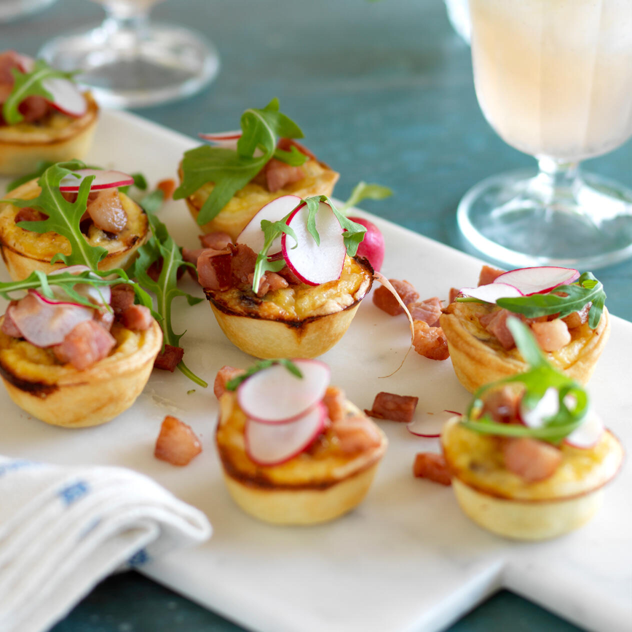 Minipajer med knaprig topping