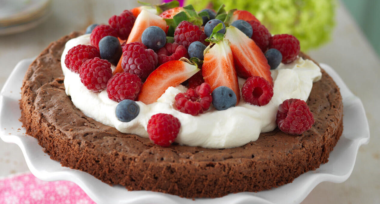 Kladdkaka med mörk choklad