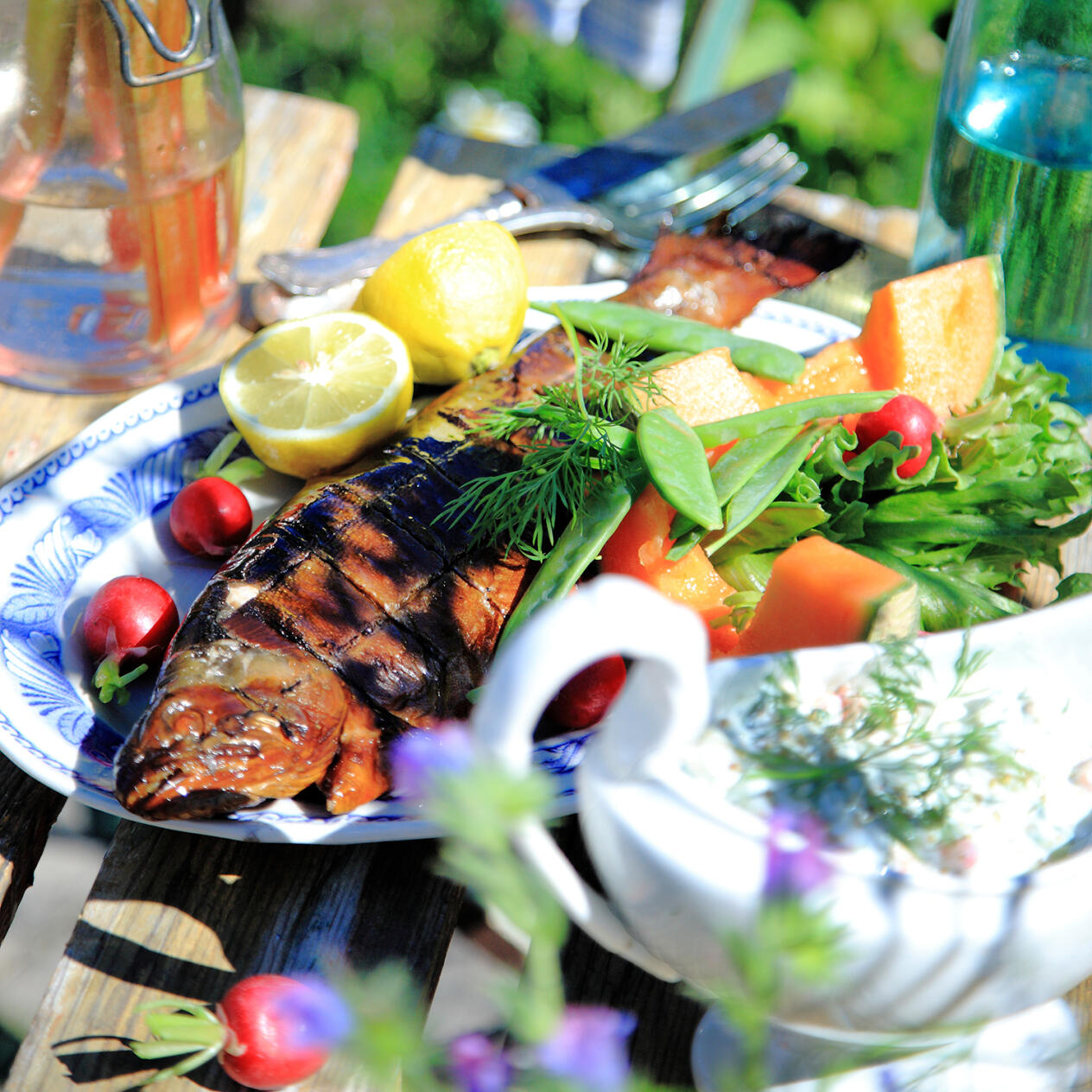 Rökt fisk med kräfttzatziki