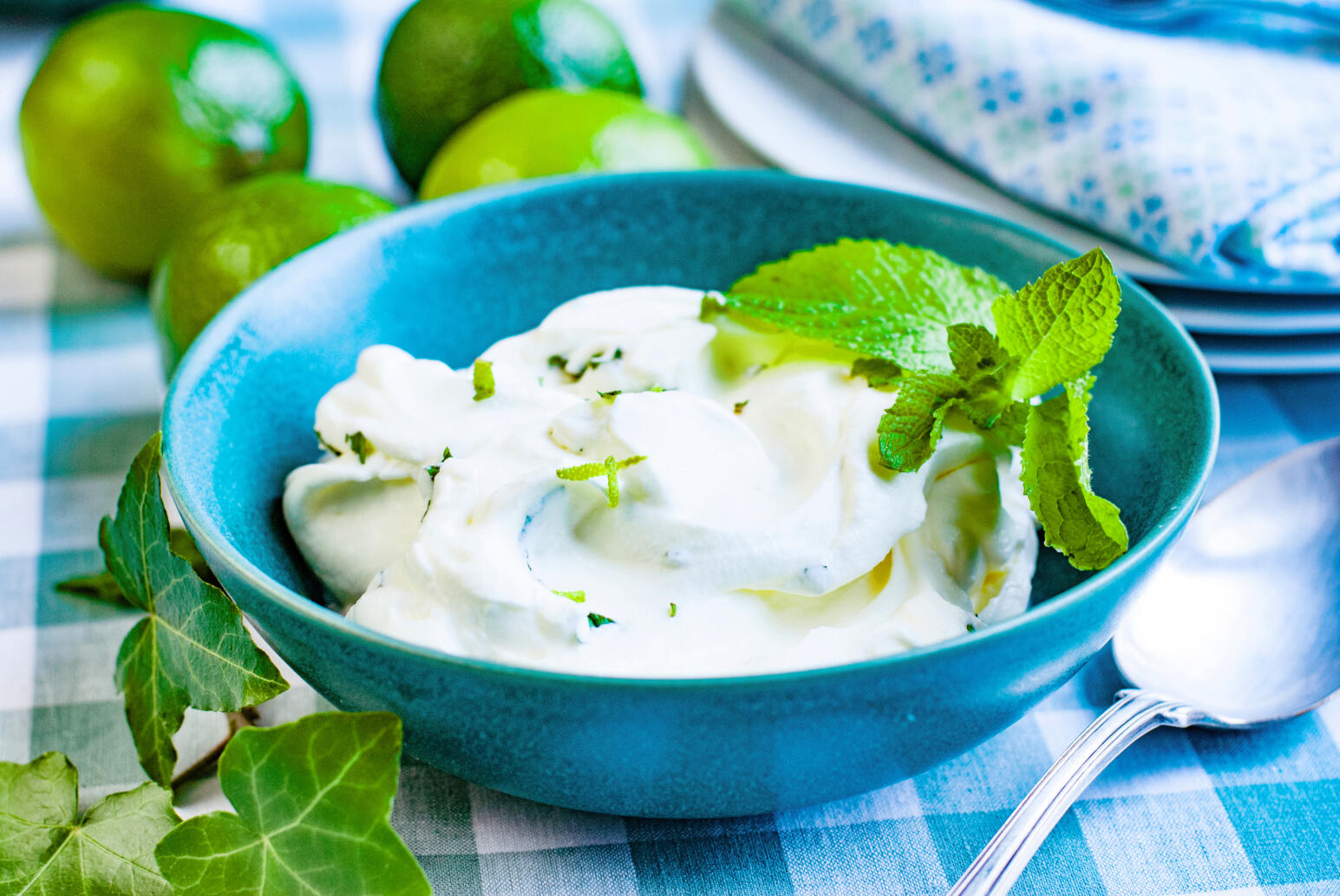 Lime- och myntagrädde