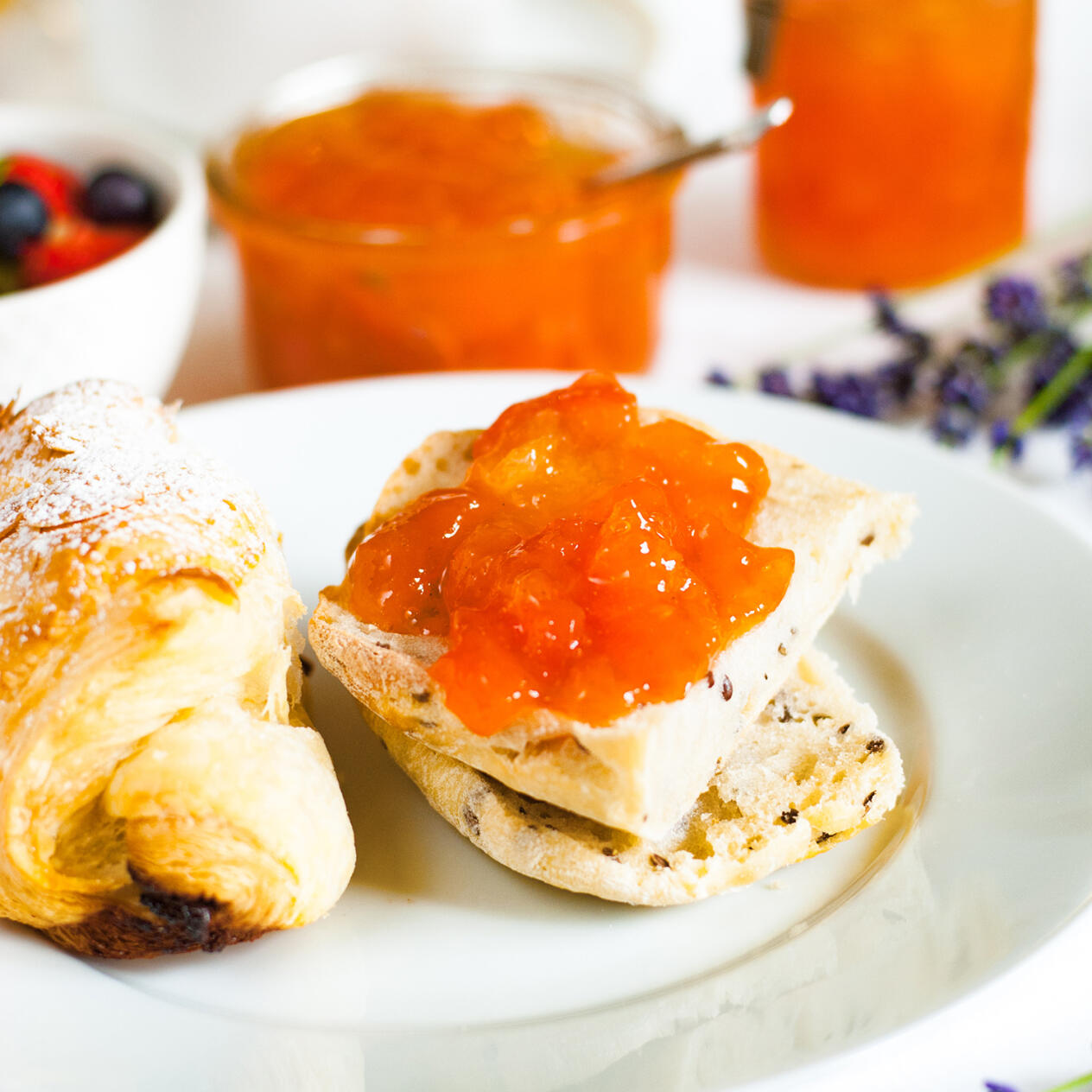 Provencalsk aprikosmarmelad med lavendel