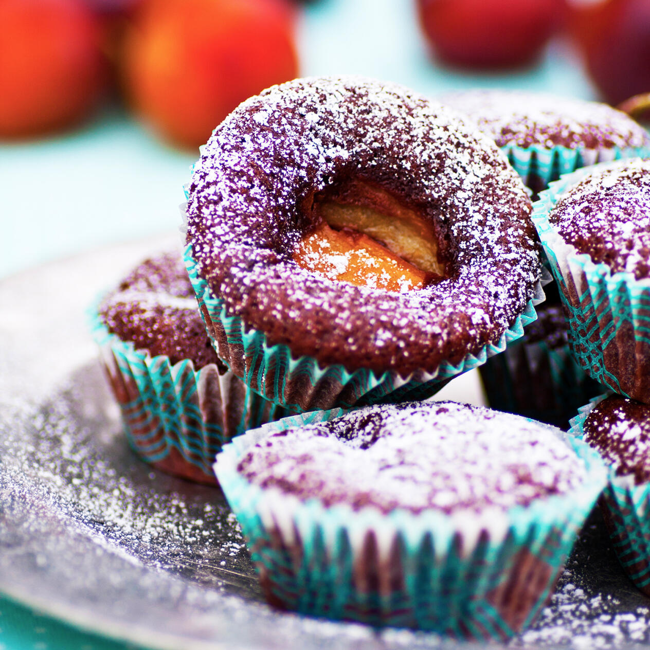 Cecilias choklad & plommonmuffin