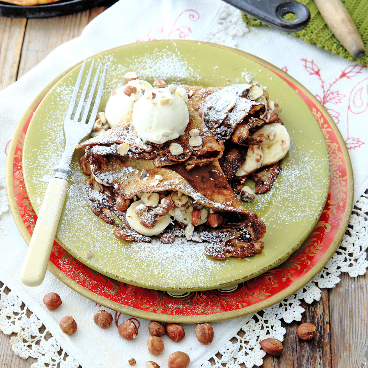 Crêpes med Nutella och banan