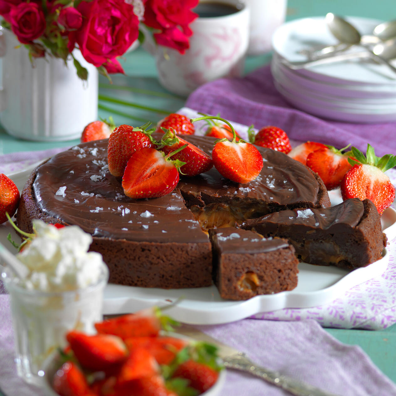 Kladdkaka med havssalt