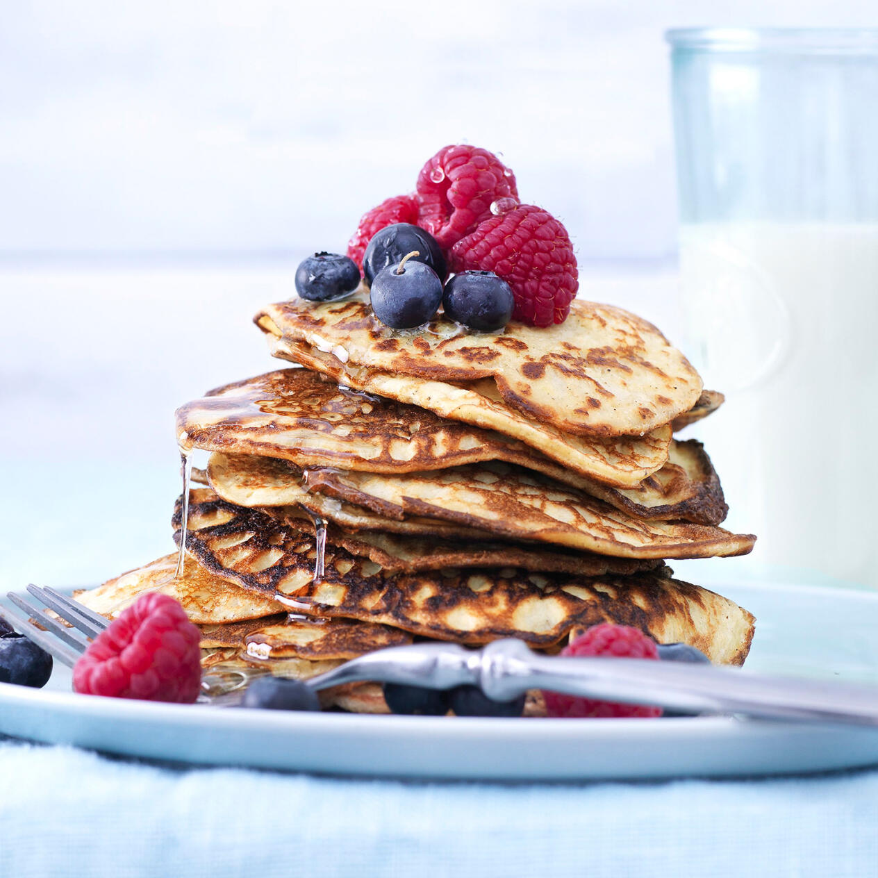 Proteinpannkaka med bär