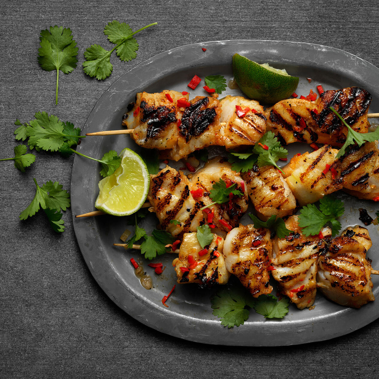 Fiskspett med citrongräsmarinad