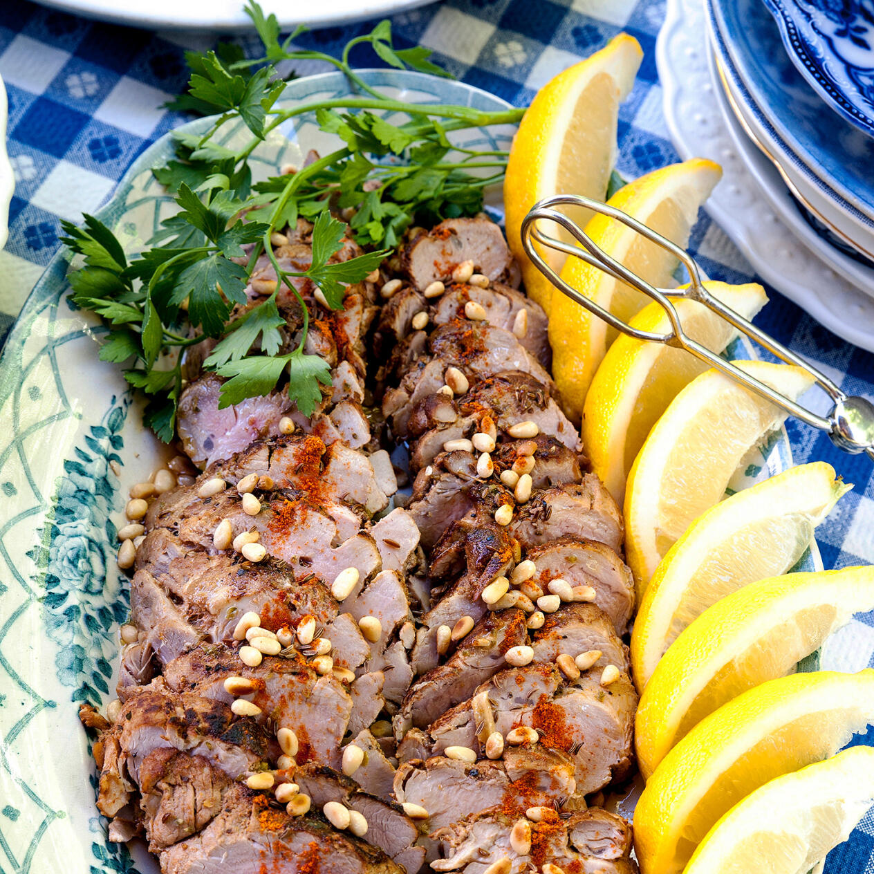 Dubbelmarinerad fläskfilé med vitlök