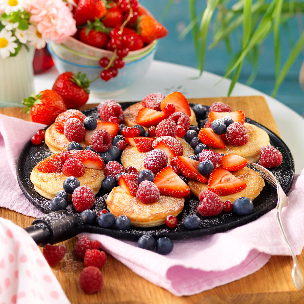 Krabbelurer med hallon