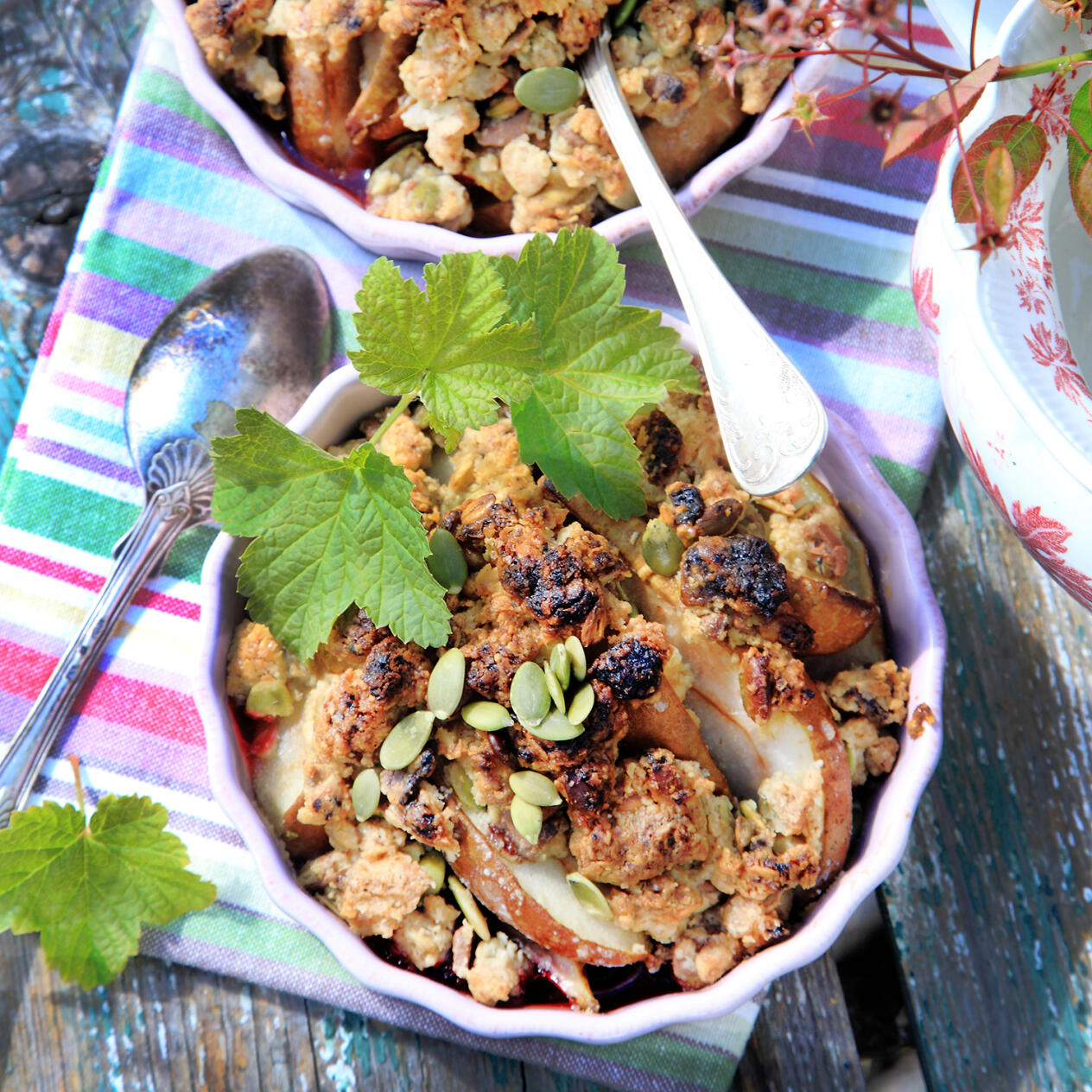 Smulpaj med päron och mjölkchoklad