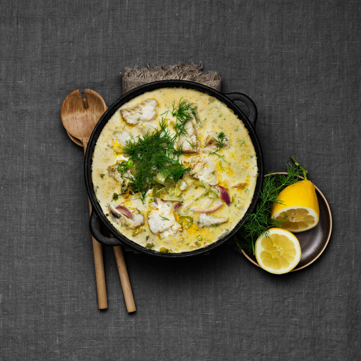 Fiskgryta med fänkål och rotselleri