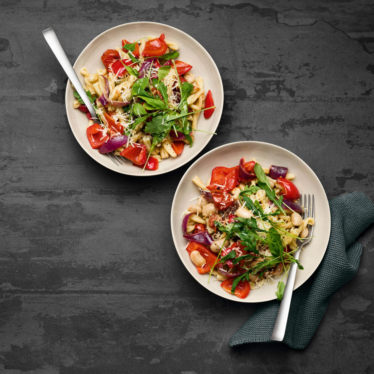 Pasta med Medelhavsbönor