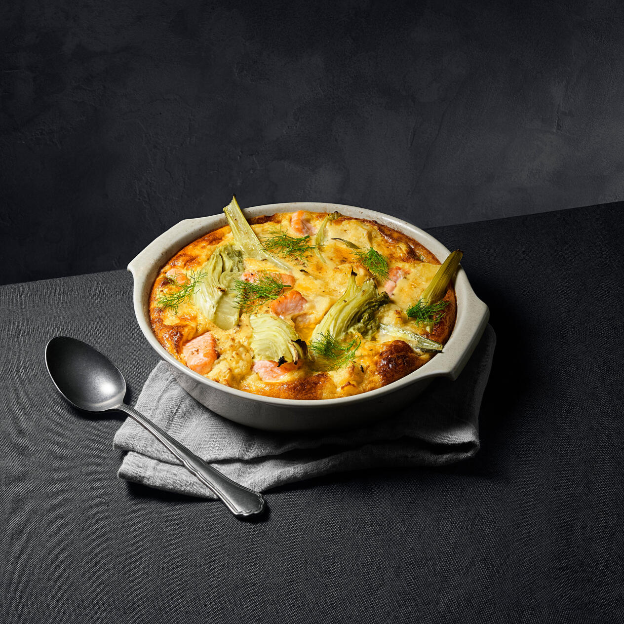 Laxpudding med fänkål