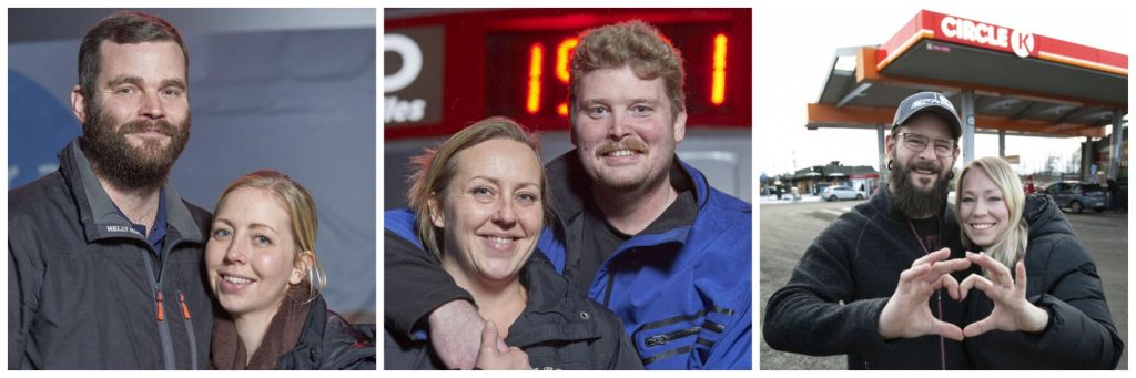 Från vänster: Fredrik och Veronica, Caroline och Conny, Patric och Marie