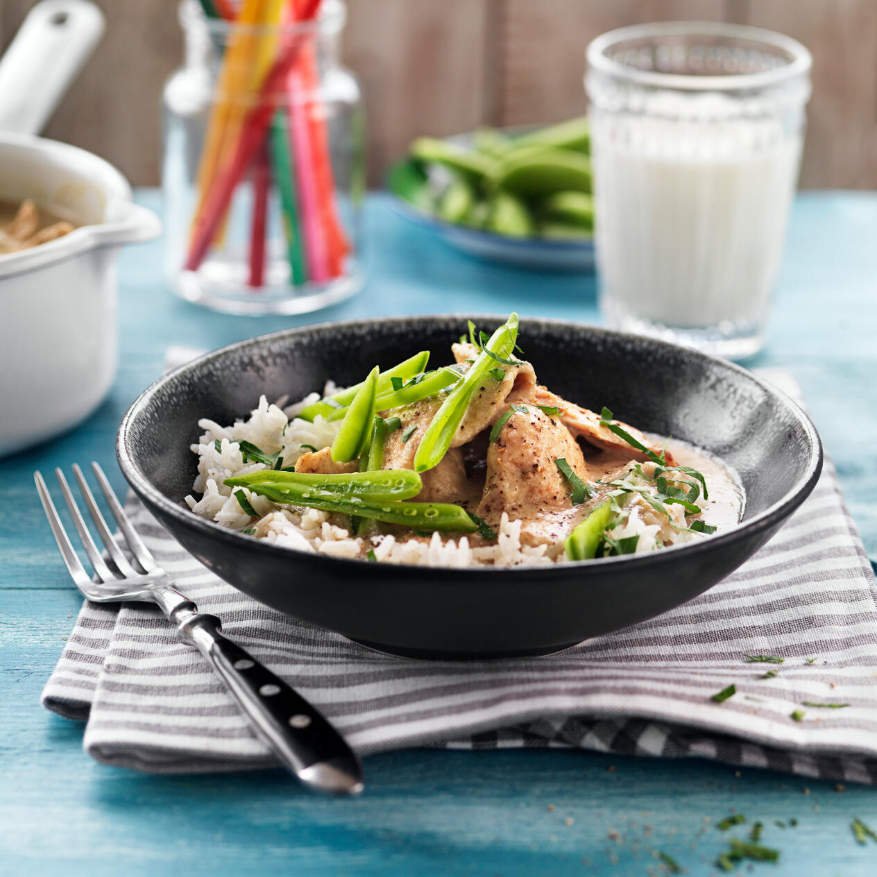 Krämig kycklinggryta med svamp