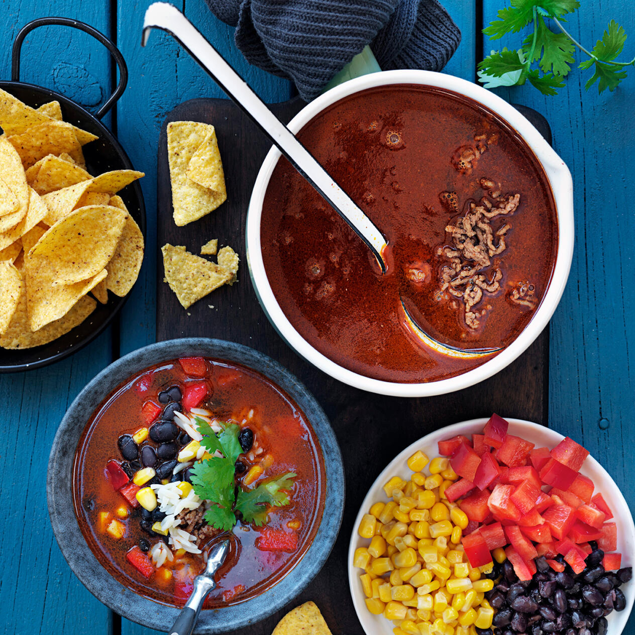 Tacosoppa med koriander