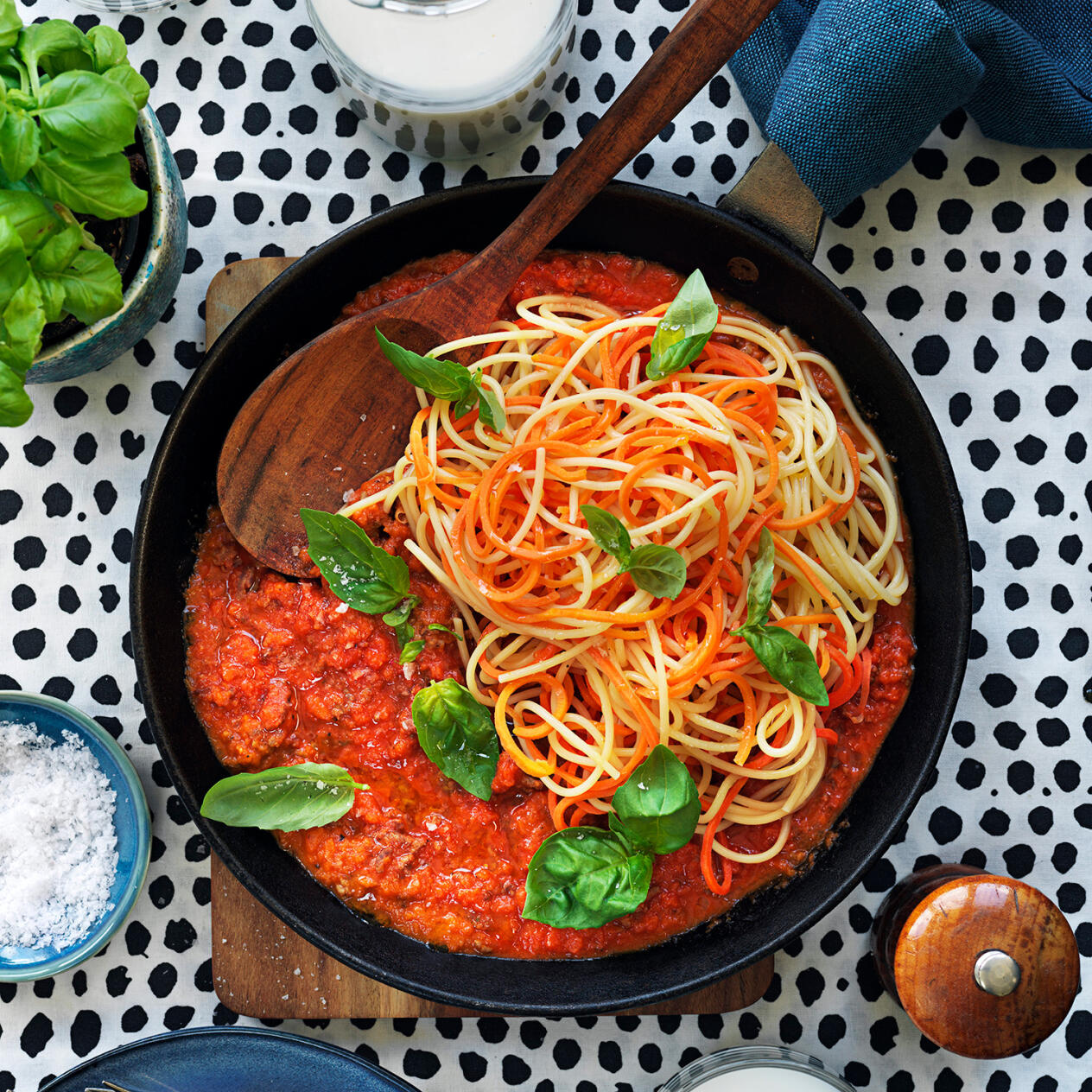 Köttfärsås med grönsaker