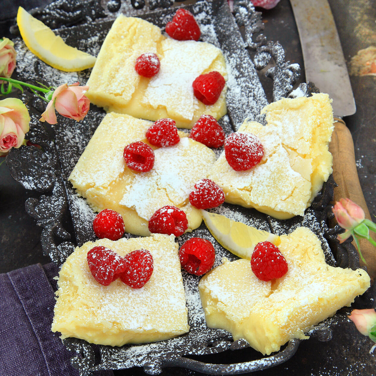 Vita choklarutor med citron