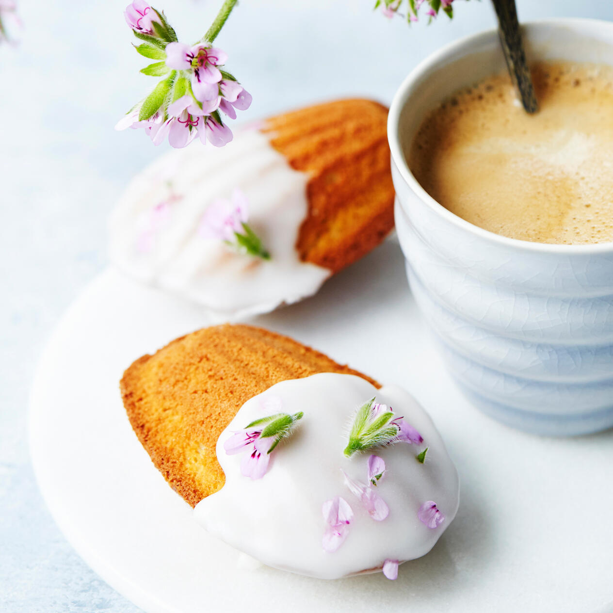 Nektarinkaka med hallon