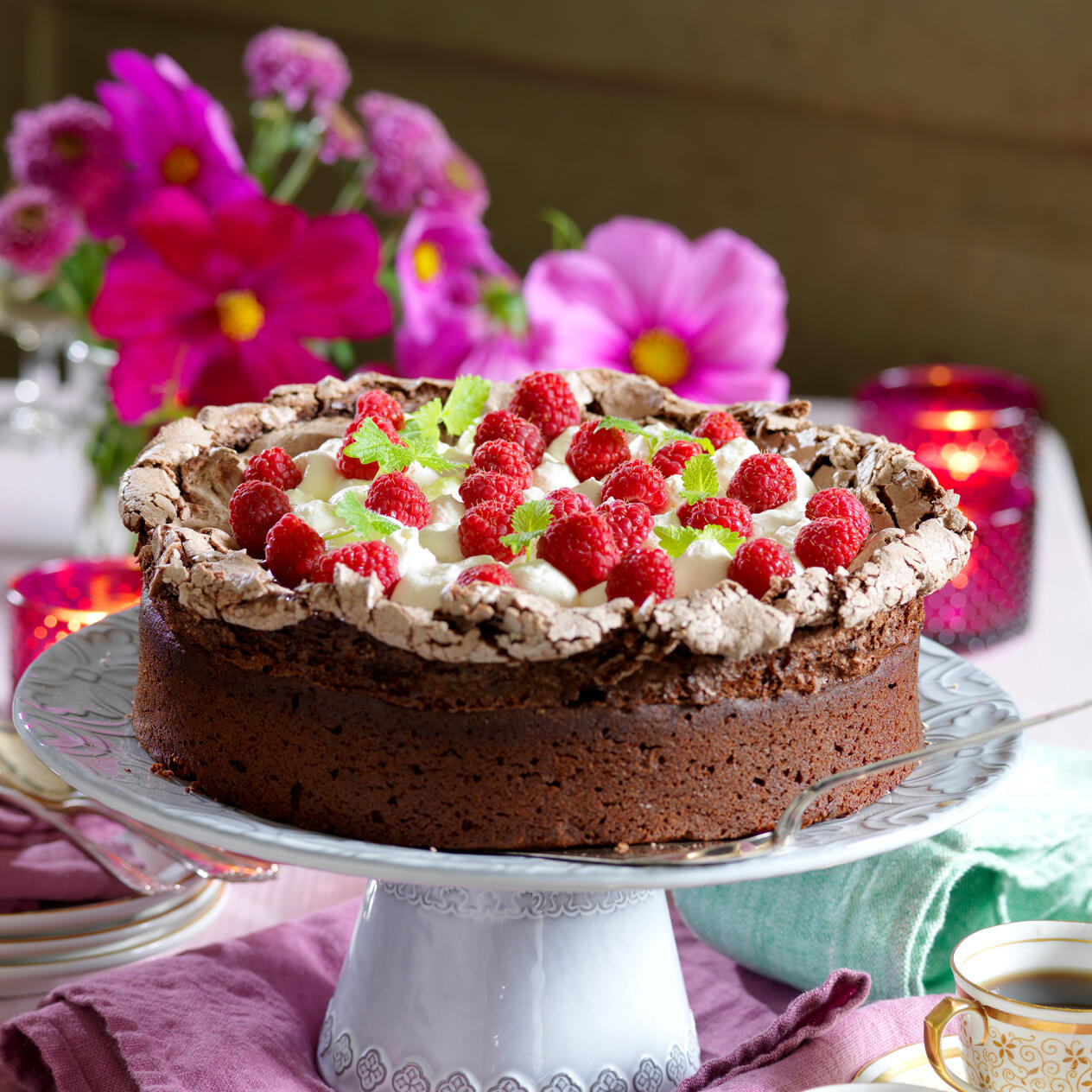 Chokladkaka med maräng