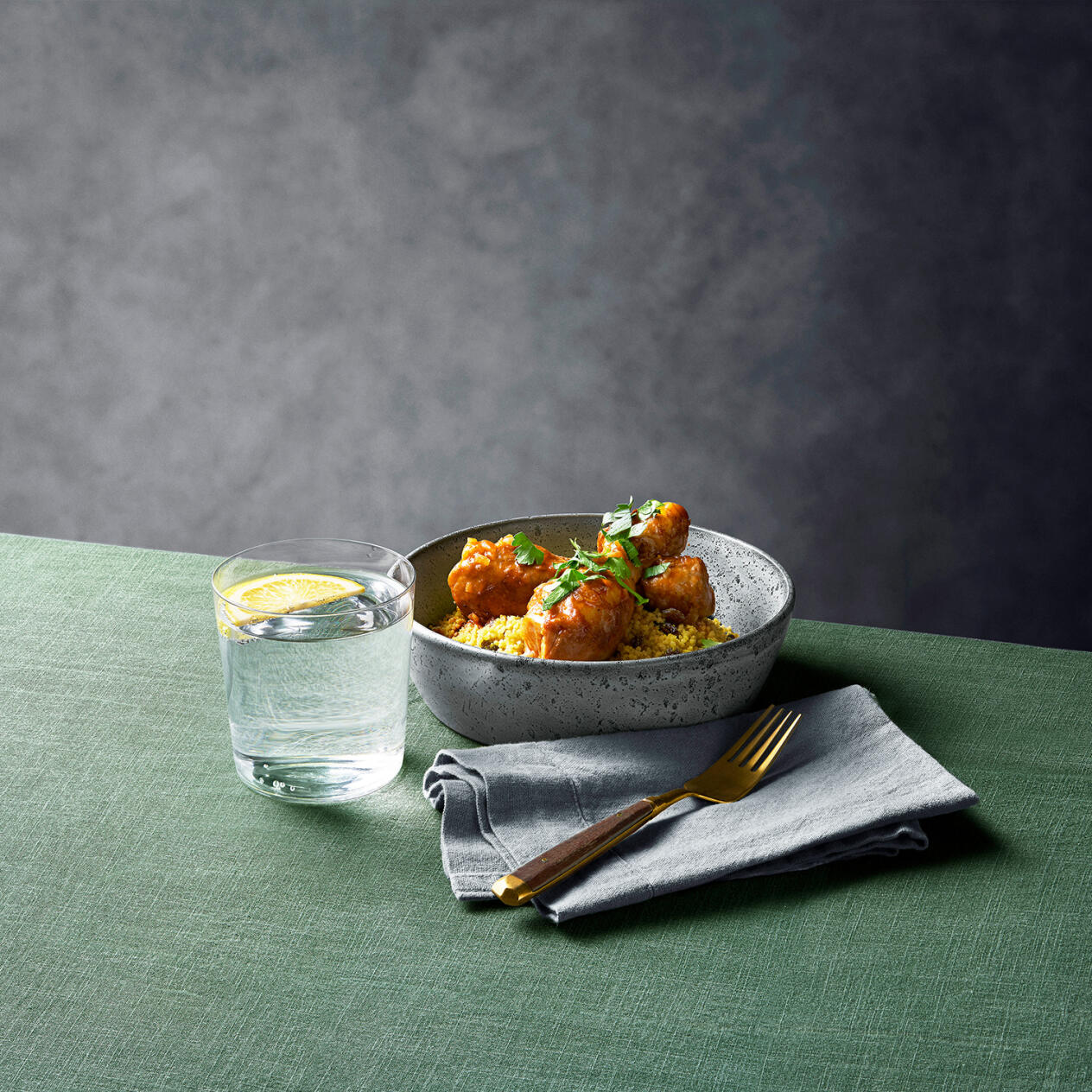 Marockansk kycklingryta med couscous