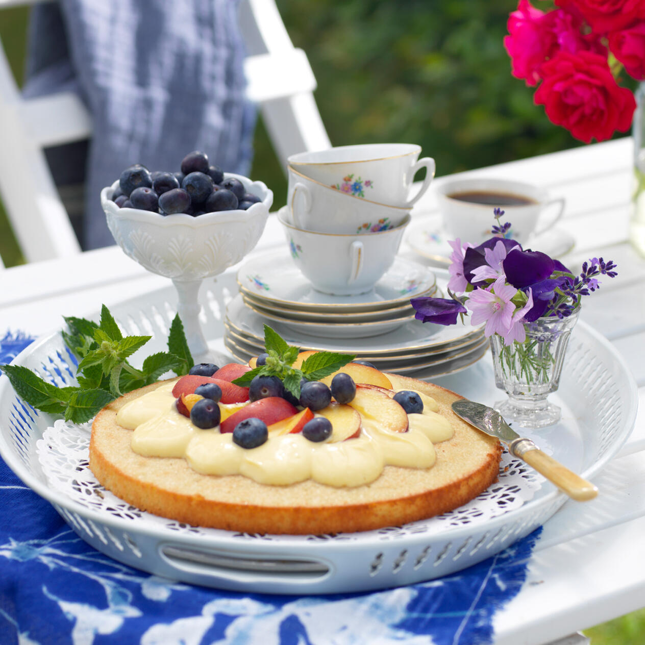 Mandeltårta med kvarg