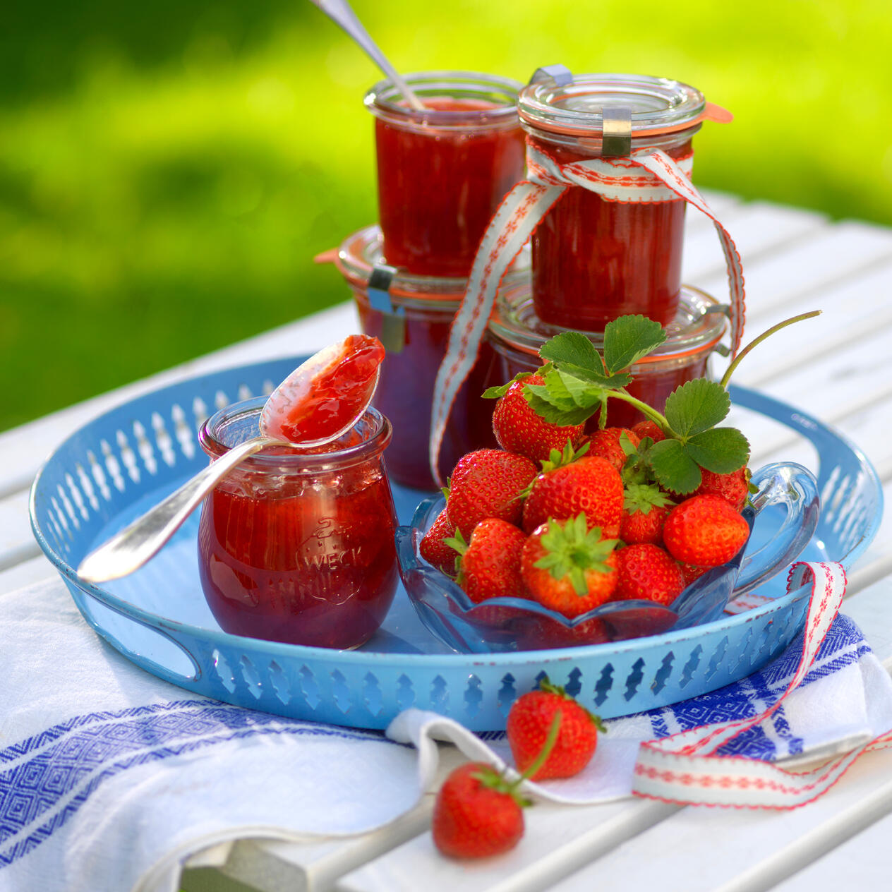 Jordgubbssylt med smak av vanilj