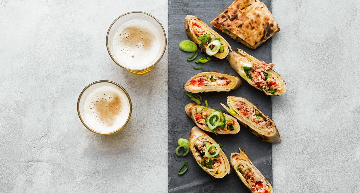 Grillad tuna melt i tortillabröd