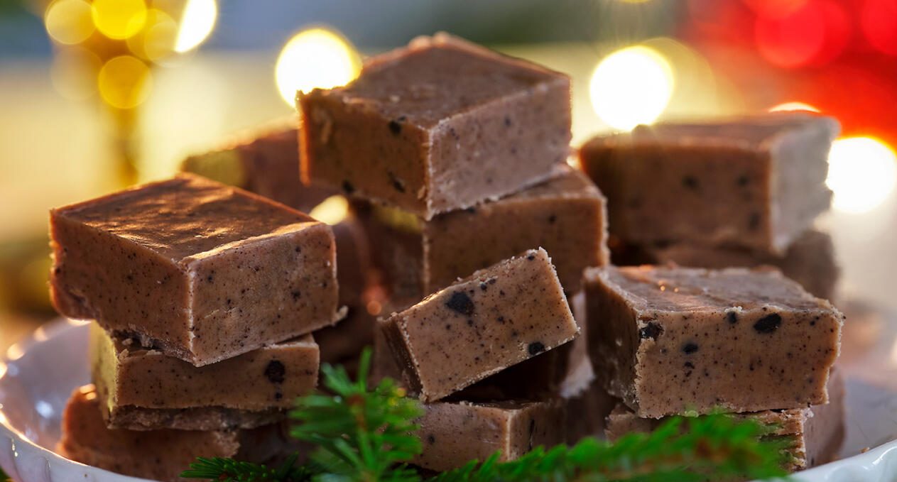 Fudge med choklad och laktrits