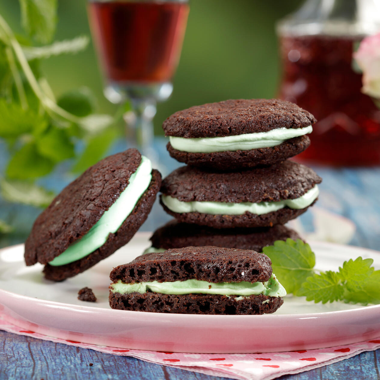 Brownies med mintkräm