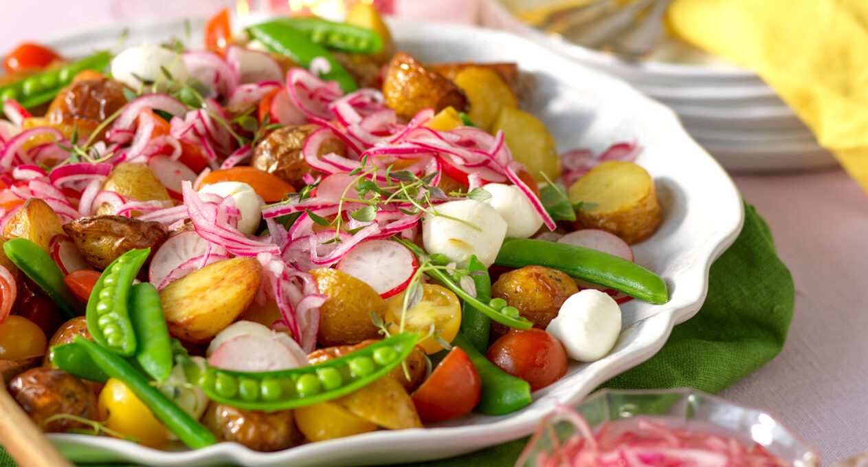 Rostad potatissallad med primörer