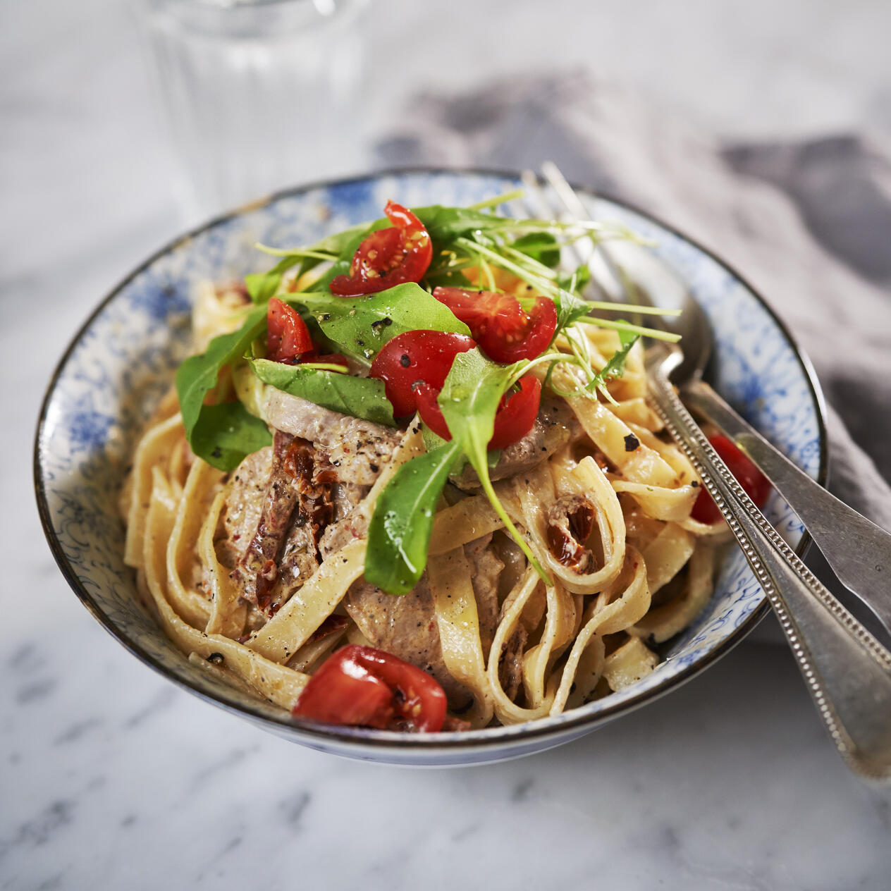 Enkel och snabblagad fläskfilépasta!