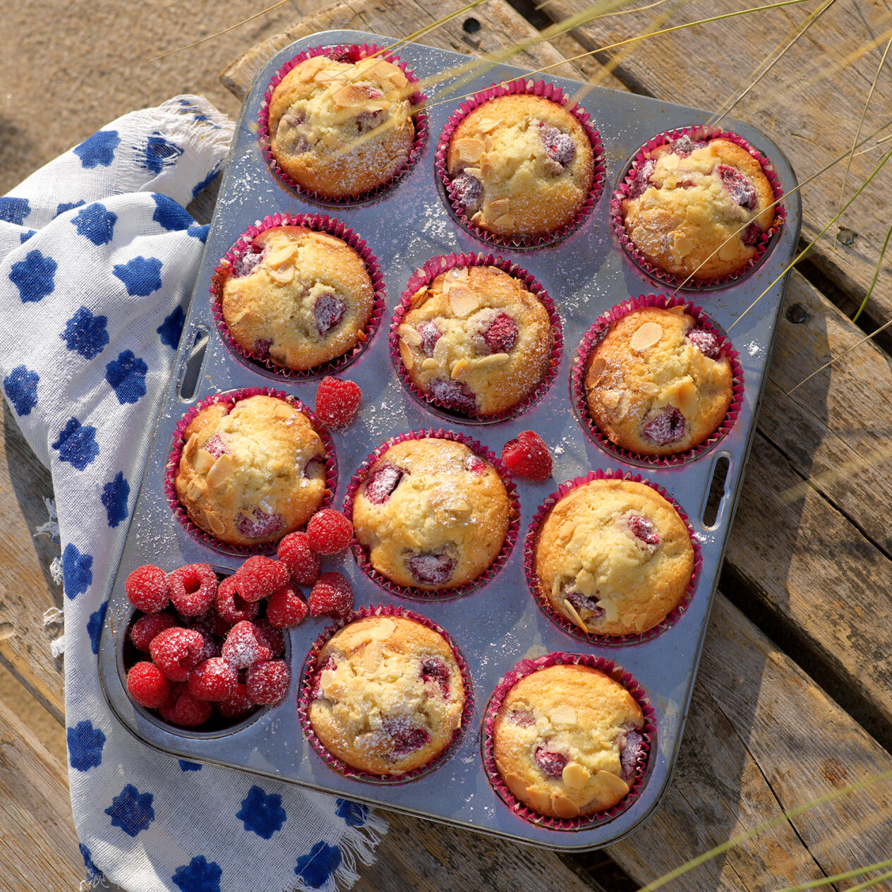Hallonmuffins med citron
