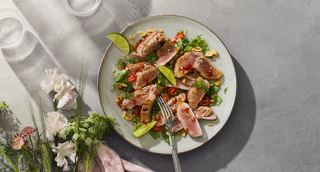 Halstrad tonfiskcarpaccio